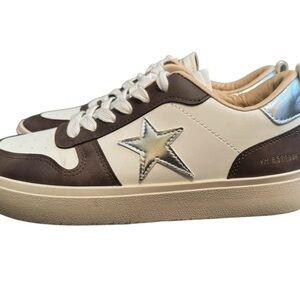 Vintage Havana silver star aura low top lace up sneakers